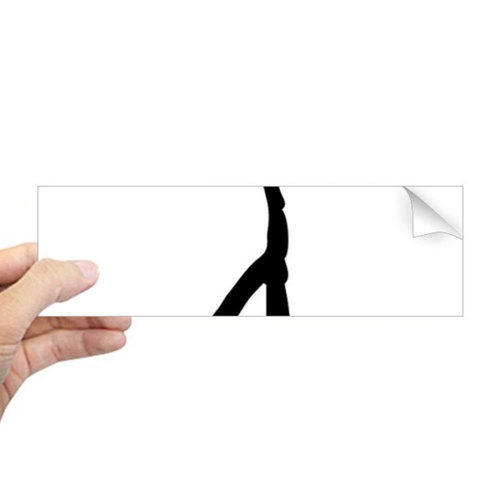 Sticker rectangulaire pour fenêtre Lambda noir contre le vide visuel des vitrages