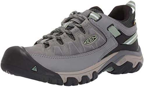 KEEN Women's Targhee 3 Low Height Waterproof Hiking Shoe, Bleacher/Duck Green, 8.5 US