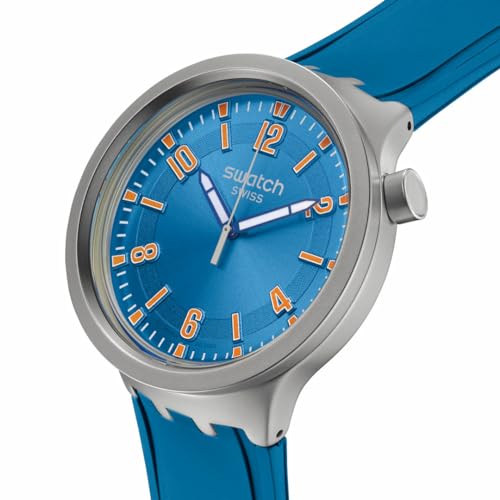 Swatch Blue In The Works - SB07S115, Blu, Striscia - 3