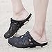 Imagen de Hitmars Zuecos Sanitarios Hombre Chanclas Zapatillas Casa Piscina Zapatos Pantuflas Sandalias Verano Negro EU 47