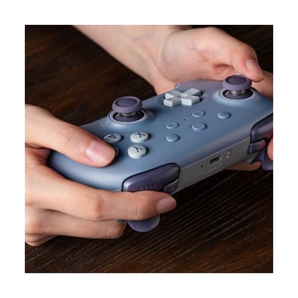 8Bitdo Ultimate 2C Wireless Controller for Windows PC and Android, with 1000Hz Polling Rate, Hall Effect Joysticks and Hall Triggers, and Remappable L4/R4 Bumpers (Dark Blue) - Image 6