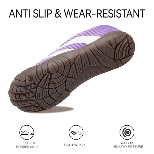 Image of Barefoot Shoes Women Casual Sneakers,Wide Toe Box Shoes Women Zero Drop Barefoot Shoe Men,Minimalist Trail Running Shoe,Non-Slip Lightweight Breathable Comfortable Fashion Walking Hiking Shoes Unisex