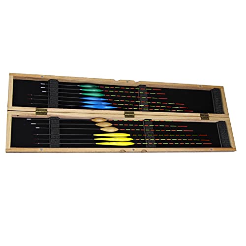 Balsa Bois Corps de pêche bobbers flotteurs outil accessoires avec boîte Paulownia - 4