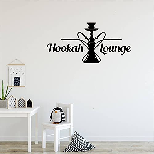 Shisha Shop Wandaufkleber Mann Wandtattoo Shisha Rauchen Arabische Kunst Revocable Vinyl Aufkleber Wandbild DW 42X86CM – Bild 3