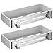 DUFU Estanteria Ducha para Baño Sin Taladro Adhesivo No Daña Pared ​Estantería Ducha Baño SUS304 y ABS Inoxidable Organizador Estanteria de Baño Muebles Rectángulo 2 Piezas Plata