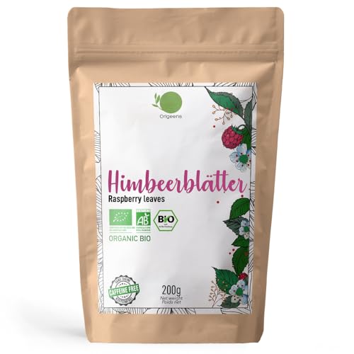 ORIGEENS Himbeerblättertee BIO 200g Herkunft Europa - Himbeerblätter Tee Schwangerschaft Still Tee Kinderwunsch tee
