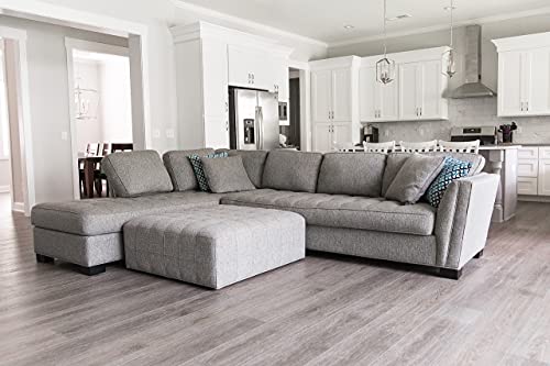 12” Cut Sample Vinyl Plank, Pre-Attached Underlayment, Diy Click, 40 Mil Wear Layer, Ashford #TOP3