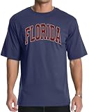 Aiyino Mens Florida Graphic Tee Vintage Arch Casual Short Sleeve T-Shirt