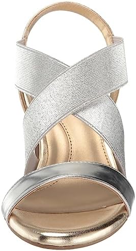 Anne Klein Women's RESSA Heeled Sandal, Gold, 7.5 | Image 1