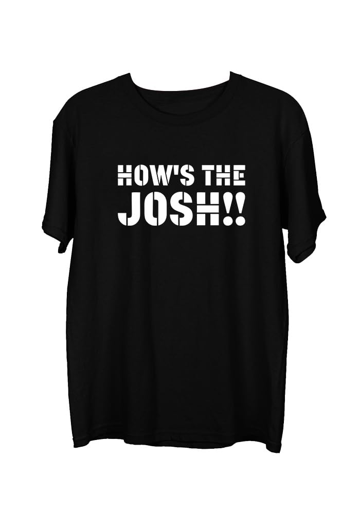 Wear Your Opinion Men's S to 5XL Premium Combed Cotton Printed Half Sleeve T-Shirt (Design: How's The Josh)