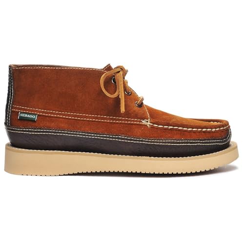 Miwak Suede Sebago en daim retourné T42 : l'excellence du cousu mocassin