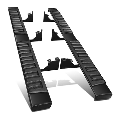 DNA Motoring 6 Inch Wide Flat Running Boards Side Step Bars Compatible with 2005-2023 Toyota Tacoma Access (Extended) Cab, STEPB-A-0030