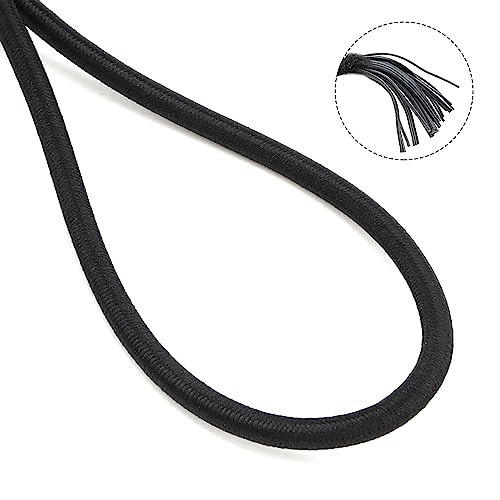 ZEONHAK 50 PCS 4 Inch Bungee Ball,10cm Bungee Cord with Ball, Flag Bungees Ties for Camping Tarp Tarpaulin, Black - Image 3