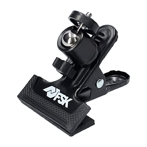 Ferrestock FSKPSN001 pinza de sujeción para nivel laser, acabado engomado antideslizante, rosca universal de ¼', apertura de 4,5cm