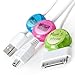 Dotz Cord Identifiers, Cord and Cable Management for Home and Office, 5 Count, Bright Colors (DCI101CO-CB)