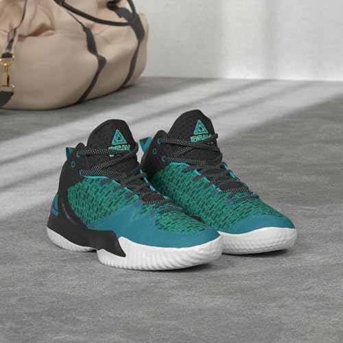 Image of PEAK High Top Mens Basketball Shoes Lou Williams Streetball Master Breathable Outdoor Sneakers Cushioning Shoes for Fitness