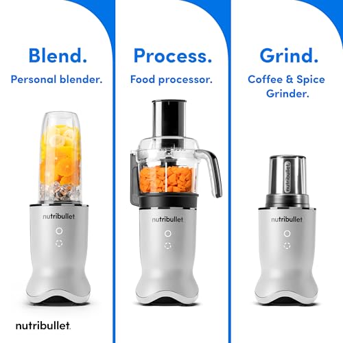 nutribullet Ultra Plus+ 3-1 Compact Kitchen System, 1200W Kitchen System with Blender, Food Processor, and Coffee and Spice Grinder, 32oz and 24oz Blending Cups, 2-Cup Food Processor, Pearl White - image 2
