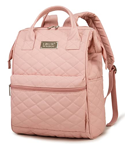 Travel Outdoor Backpack For Laptop Up To 15.6 Inch(pink Embr