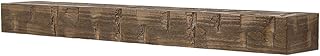 Country Living Wood Fireplace Mantel Shelf - Bodie 60 Inch Mocha Finish ...