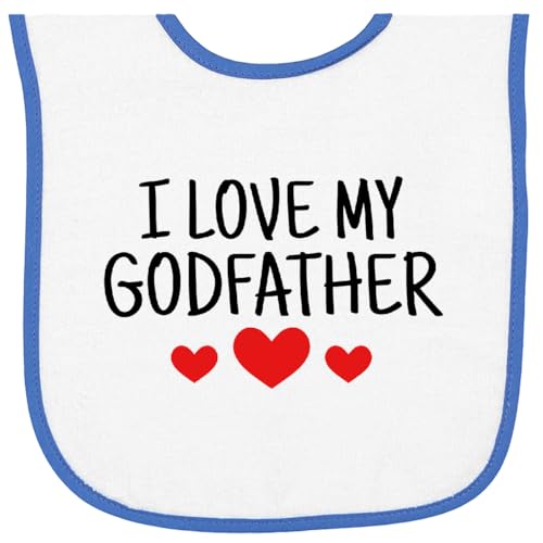 inktastic I Love My Godfather Baby Terry Cloth Bib