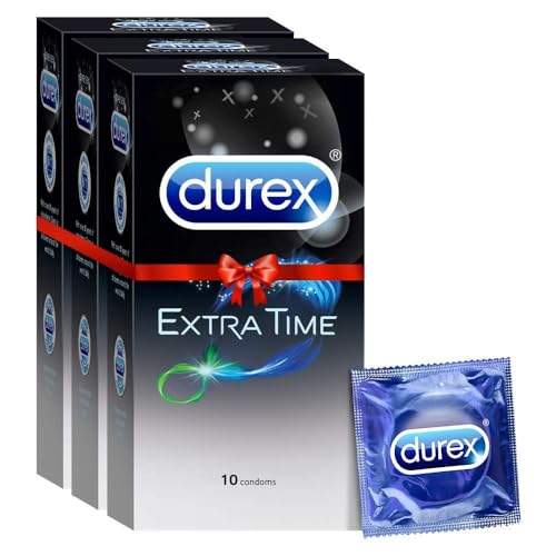 Image of Durex Condoms, Extra Time- 10s (Pack of 3)