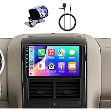 [4G+64G] Car Radio for Ford Explorer 2005-2010 with Bluetooth GPS Wireless Carplay Android Auto, Hodozzy 10.1" Touch Screen Radio with WiFi FM/RDS Radio, DSP/USB/SWC, Camera