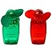 iPEAK Lot de 2 mini ventilateurs portables de voyage pour climatiseur de vacances, rouge et vert.