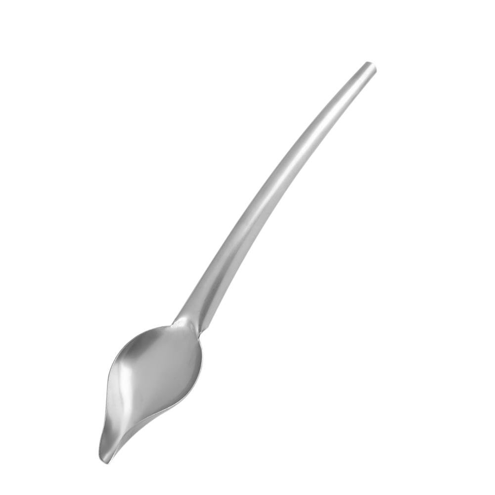 Stainless Steel Sauce Drizzle Spoon - Golden Gravy Ladle With Pouring Spout For Sauces, Syrup & Desserts