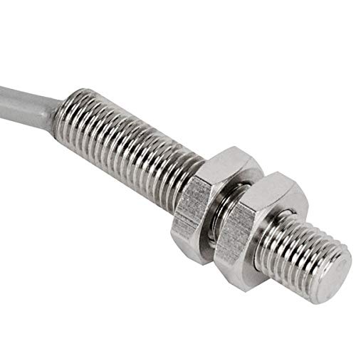 AECOMagnetic Reed Sensor, 8 mm Diameter, Nickel-Plated Brass, 20 mm Sensing Distance, N.O. Output, 2 Meter cableSMC000004