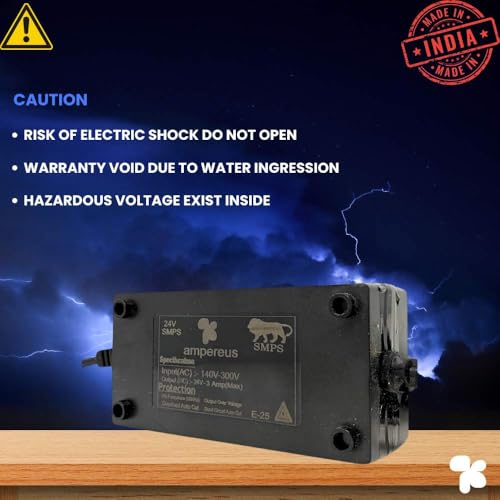 Image of AMPEREUS RO Adapter 3.5 Amp 24V SMPS | Reliable Adapter for RO Purifier | Stable Power Supply for All Type of Domestic RO Water Filters and Purifiers | Durable & Safe Performance