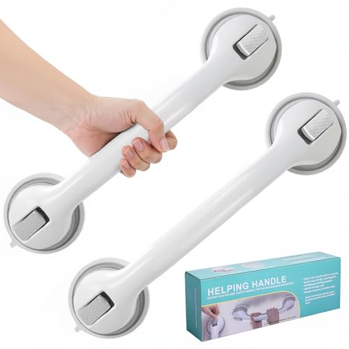 Shower Grab Bars for Bathtubs and Bathrooms, 2025 Upgraded 16 Inch 2 Pack Safety Handle with Strong...