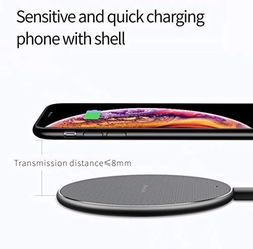 Miniatura 2 de Qi 10 W cargador inalámbrico rápido escritorio con indicador LED para Doogee S95 Pro S88 Ulefone Armor 567 Blackview BV9600 BV9500 BV9800 BV9900,