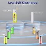 PKCELL Nimh rechargeable AA 600mAh Batterie pour lampe solaire de jardin