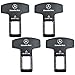 Produktbild YUPDFGB Anschnaller Adapter Mit Fahrzeug Kennzeichen, 4 stücke Universal Sicherheitsgurt Clips, Gurtschloss Adapter Auto Anschnaller Verlängerung Autogurt Stecker für LKW Pkw Transporter Schwarz
