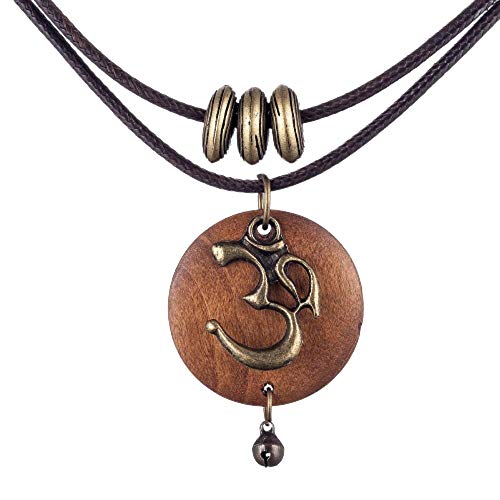Collier bouddhiste EXINOX avec pendentif OHM om Aum | Femme | Yoga Cover