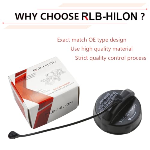 Image of RLB-HILON Fuel Gas Cap for Dodge Ram 1500 2500 3500 Grand Caravan Durango Journey Nitro Charger, for Chrysler Town and Country, and more vehicles, for 2000 to 2012 2013 2014 2015 2016 2017-2020 Year