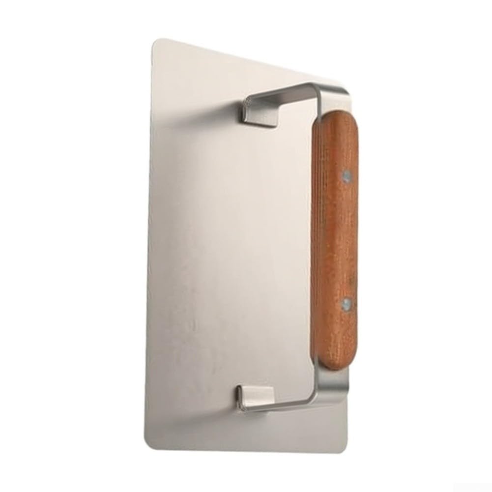Pressa per Hamburger Acciaio 20x13cm Antiaderente Pressa per(4)