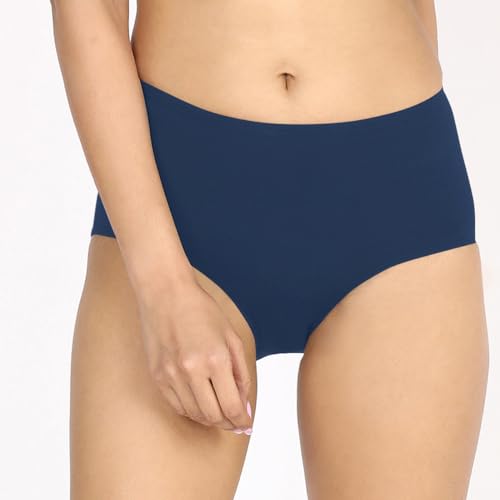 Image of NYKD (NYP104 Comfortable & Breathable Cotton Panty Set for Women (Pack of 3) | High Rise & Full Coverage Brief with Anti Odor Properties | Super Soft & Concealed Elastic for All Day Comfort