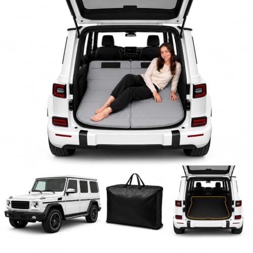Image of Car Mattress for G-Class 2002-2018, Upgraded Non-Inflatable Thickened Foam SUV Car Camping Mattress, Foldable Trunk Sleeping Pad Car Bed Mattress for Road Trips Camping Travel