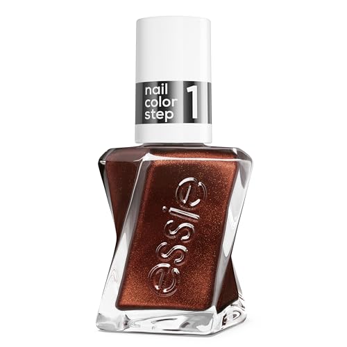 essie gel couture Long-Lasting Nail Polish Liquid Diamonds Bronze Pearl Brown Nail Polish Marquise Please 0.46 fl oz