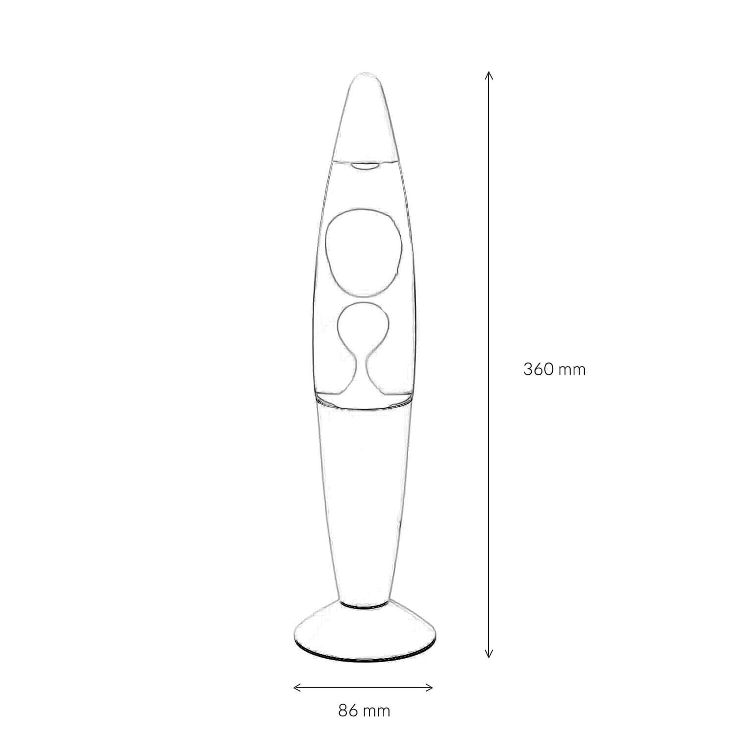 Mini lampa lawa czerwona, lampa retro, mała, mocna, uspokajająca, 36 cm, pomysł na prezent świąteczny, w tym żarówka, G9 25 W z przełącznikiem kablowym, lampa wulkaniczna