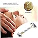 LIFKOME Double Head Natural Stone Facial Roller Slimming Massager for Aging Depuffing Skin Tightening Shape Face Massage Tool for Skincare Routine present for All Ages
