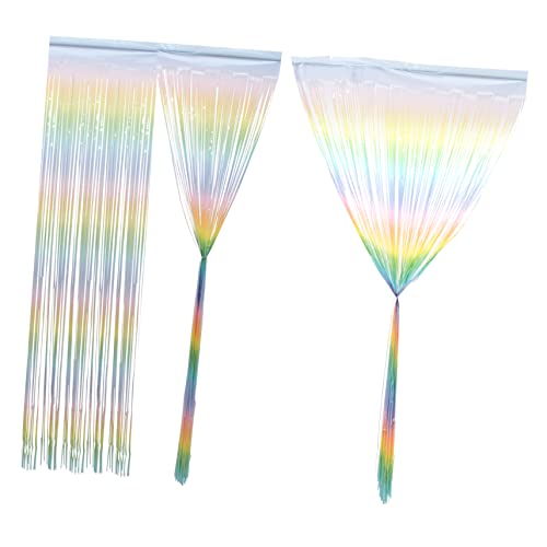 2pezzi Frangia Decorativa Lamina Tinsel Per Compleanni e Feste Sfondo Per Fotografie e Decorazioni Di Eventi Di Colori Pastello Macaron