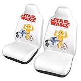 シートカバー 前席用 車用 シートカバー 運転席 助手席セット かわいい スターウォーズ カーシートカバー 汎用 軽/普通車 適用 シート保護 汚れ防止 取付簡単 丸洗いOK 伸縮生地 フロント2席 CYT348