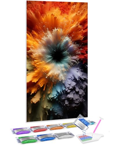 Cuadro Jumpdot 5D Diamond Painting para decorar tu salón con una gran explosión de colores