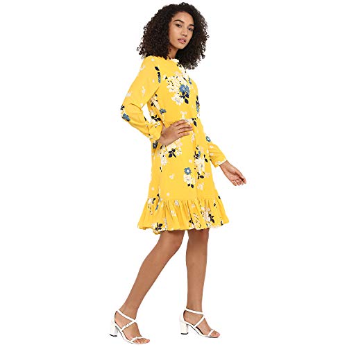 Image of Harpa Mock Neck Floral Dress
