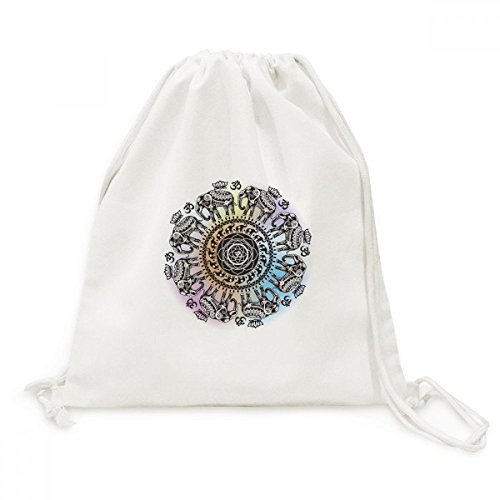 Sac cordon éléphant en toile grand format pour le voyage et le sport quotidien