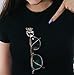 House of Morgan Pewter - Handmade Metal Sunglass Holder - Eyeglasses Accessories for Shirt (Dogwood)