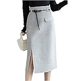 [チュナッチ] ミドル丈 スカート きれいめ 美脚 オフィス カジュアル レディース 大きい サイズ 大きめ おおきい 可愛い ゆったり お呼ばれ ハイウエスト 厚手 秋冬 事務 あったか 学生 膝丈 服 部屋着 体型カバー セレモニー セットアップ風 ワーク ロングスカート ワイド ゆる リゾート ルームウェア 卒業式 ママ ママ会 マキシ丈 ボトムス グレー CHA17-GL3XL