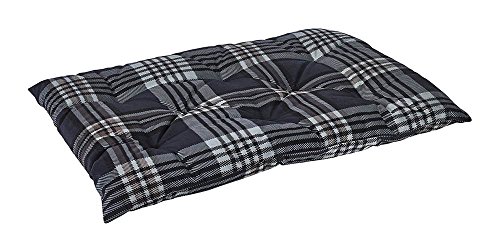 Bowsers Tufted Cushion, X-Large, Greystone Tartan